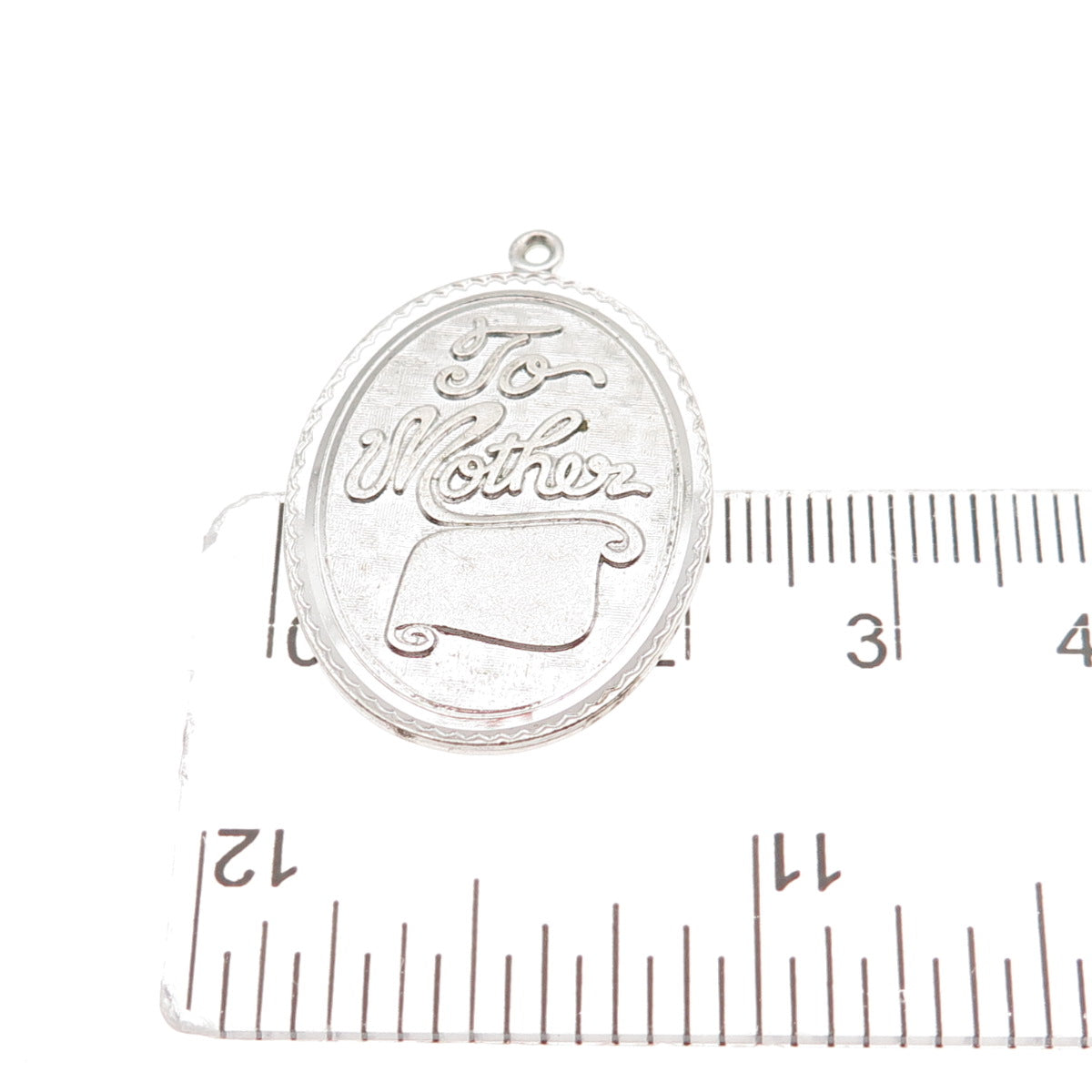 Griffith & Sons 925 Sterling Silver Vintage To Mother Tag Charm Pendant