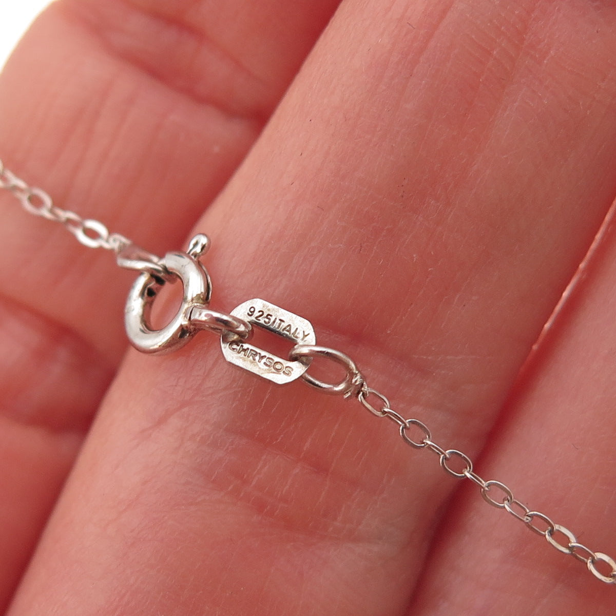 Chuck Clemency 925 Sterling Silver Real Tanzanite Cable Chain Necklace 20"