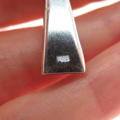 800 Silver Vintage Egyptian Ankh Oxidized Charm Pendant