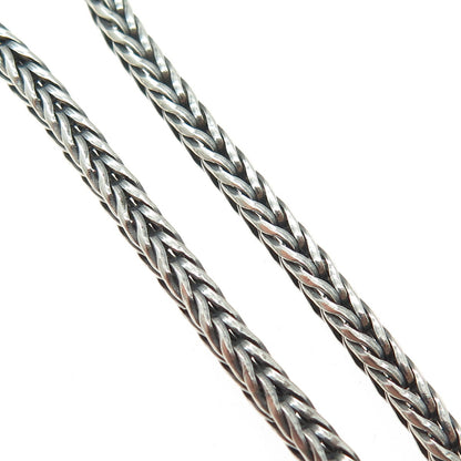 TROLLBEADS LAA 925 Sterling Silver Vintage Wheat Link Bracelet 8.5"
