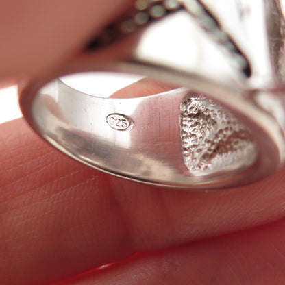 925 Sterling Silver Radiant-Cut C Z X Shape Ring Size 5