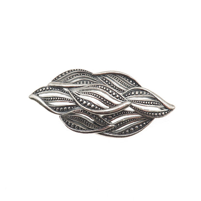 Or Paz PZ 925 Sterling Silver Vintage Israel Modernist Floral Slide Pendant