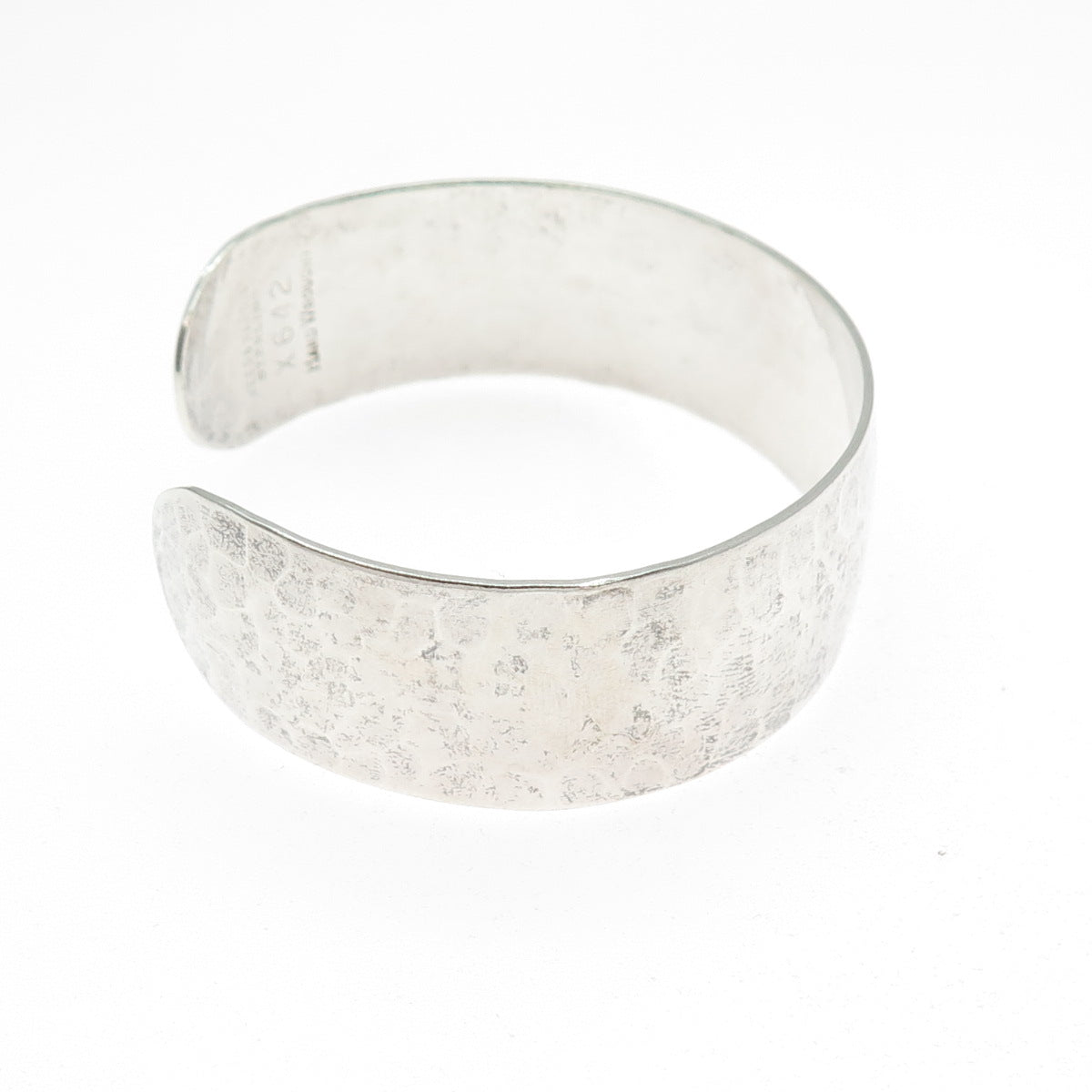 REED & BARTON 925 Sterling Silver Vintage Hammered Adjustable Bracelet 7" X642