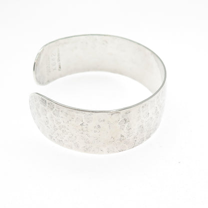 REED & BARTON 925 Sterling Silver Vintage Hammered Adjustable Bracelet 7" X642