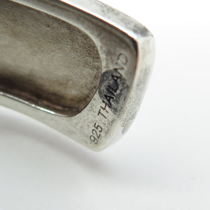 MICHAEL DAWKINS 925 Sterling Silver Vintage Modernist Adjustable Bracelet 7.25"