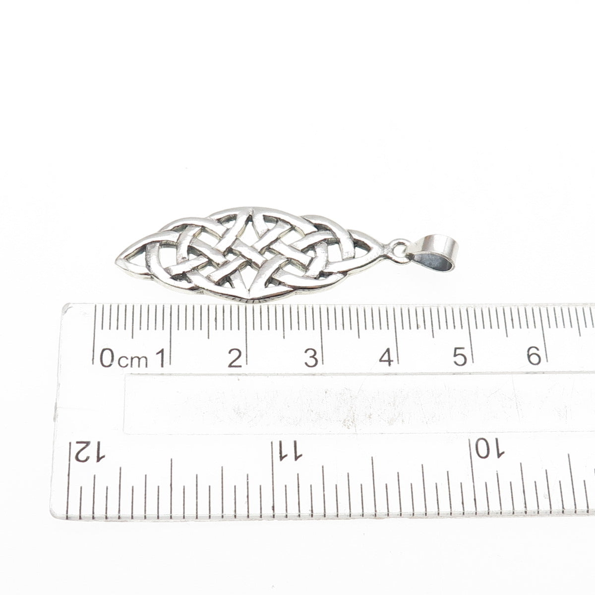 925 Sterling Silver Vintage Celtic Knot Charm Pendant