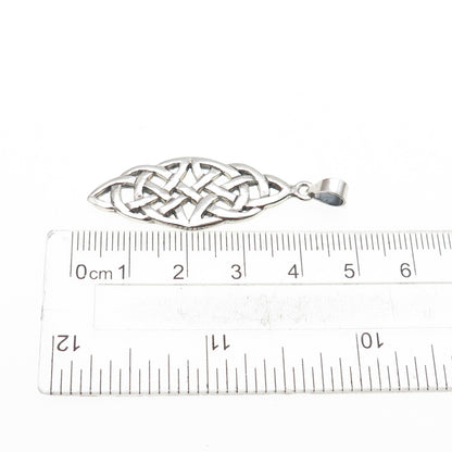 925 Sterling Silver Vintage Celtic Knot Charm Pendant