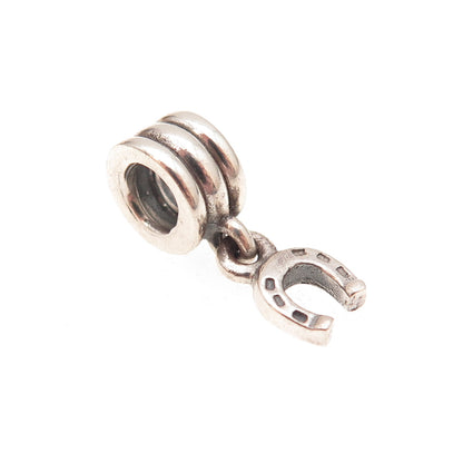Pandora 925 Sterling Silver Horseshoe Good Luck Dangle Charm
