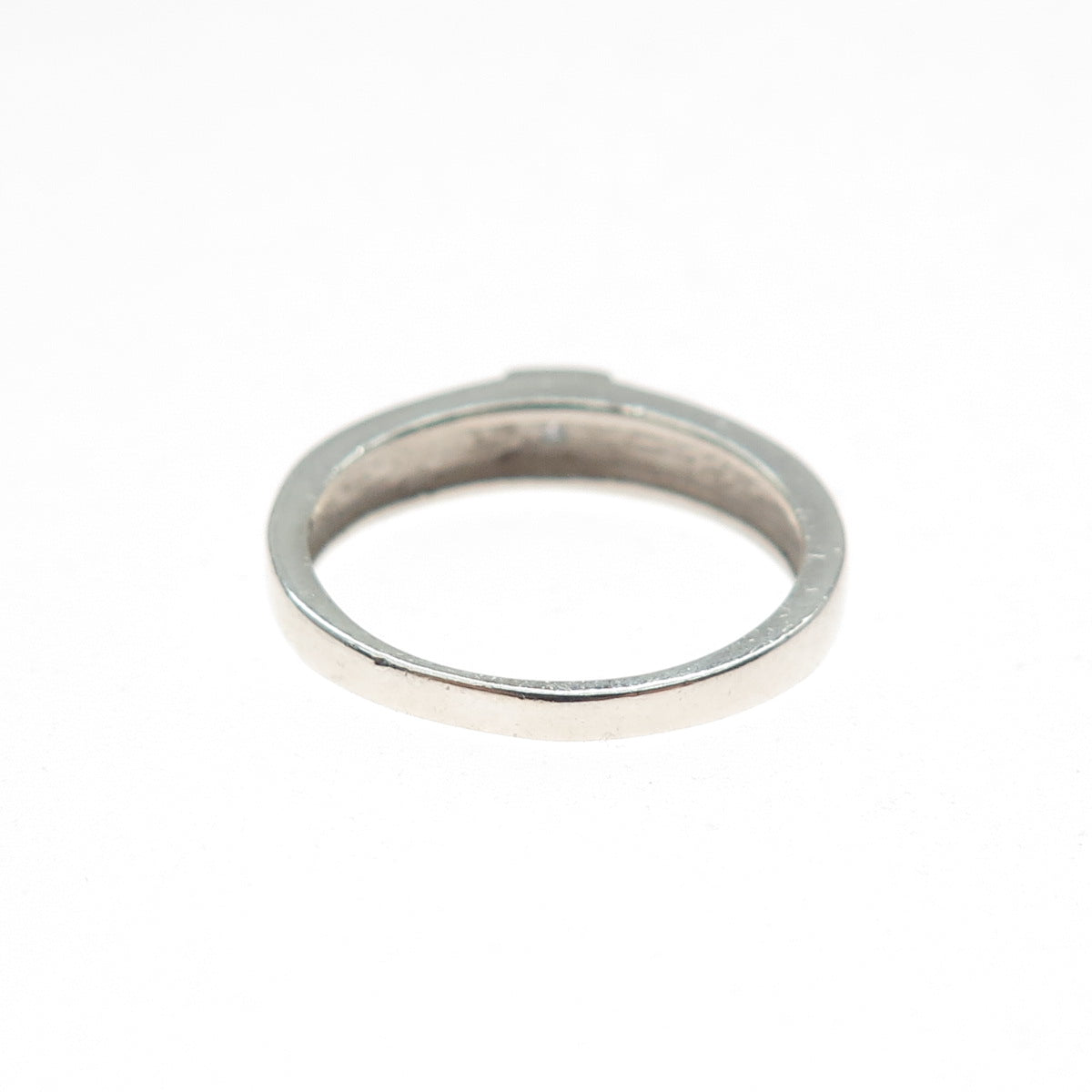 925 Sterling Silver Round-Cut C Z Ring Size 6.75