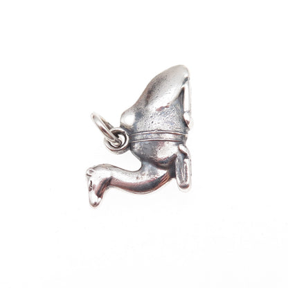 Georg Jensen 925S Sterling Silver Vintage Denmark Camel Oxidized Charm Pendant