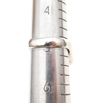 Gerald Stinn 925 Sterling Silver Vintage Modernist Oxidized Ring Size 5