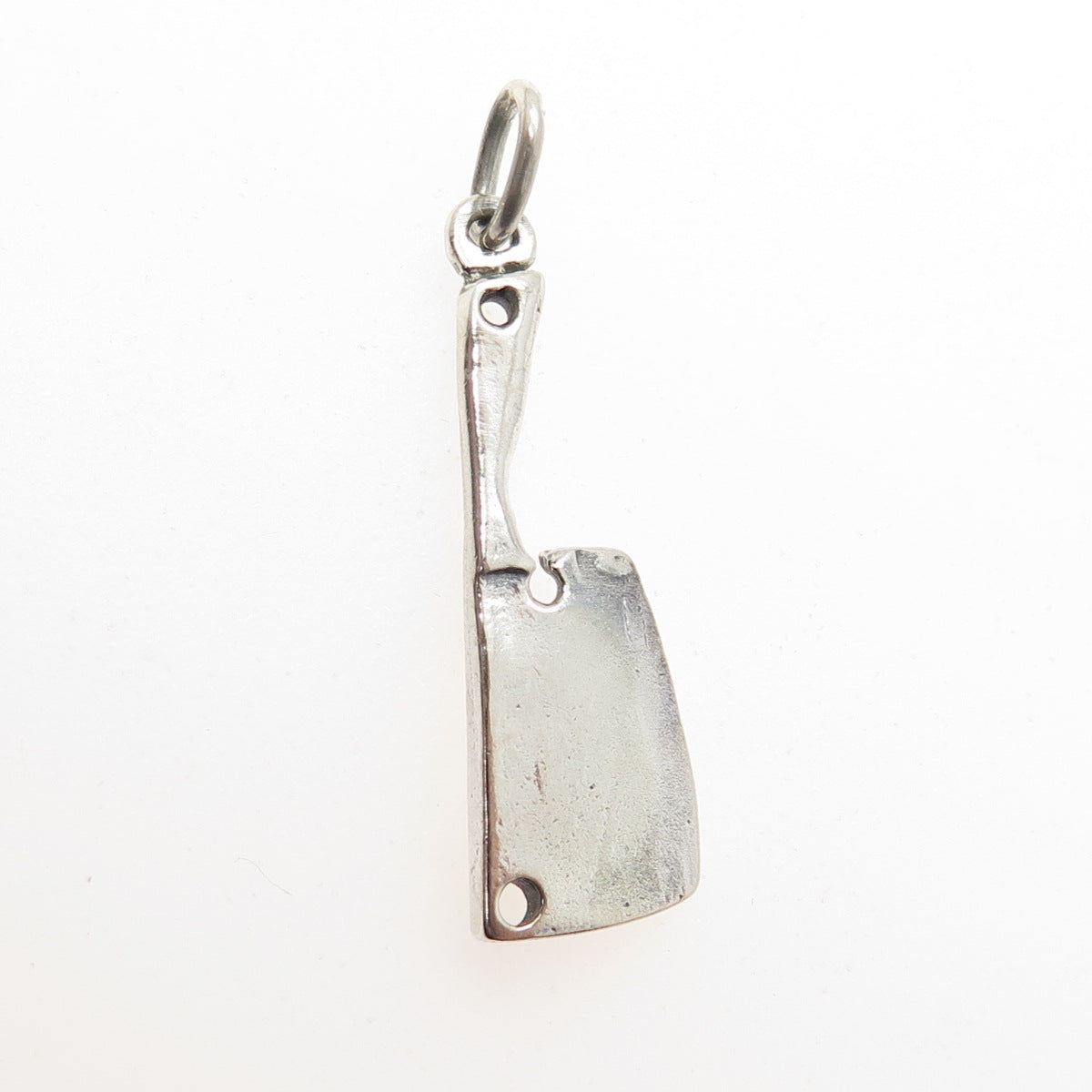 925 Sterling Silver Vintage Butcher Knife Charm Pendant