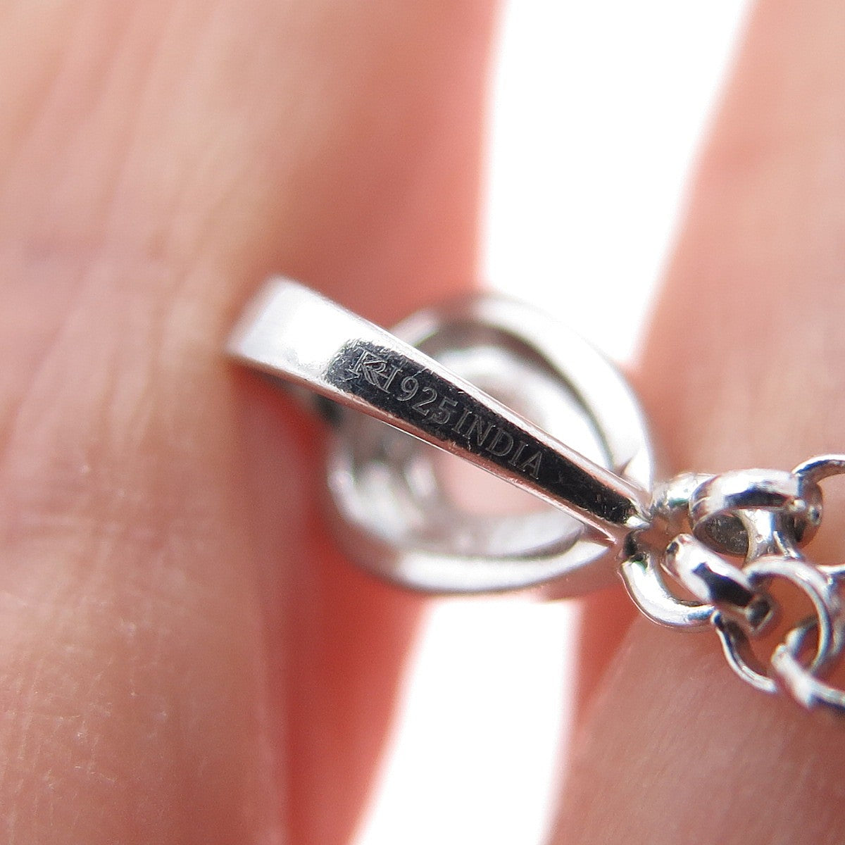 925 Sterling Silver Real Labradorite & Moonstone Teardrop Dangle Pendant