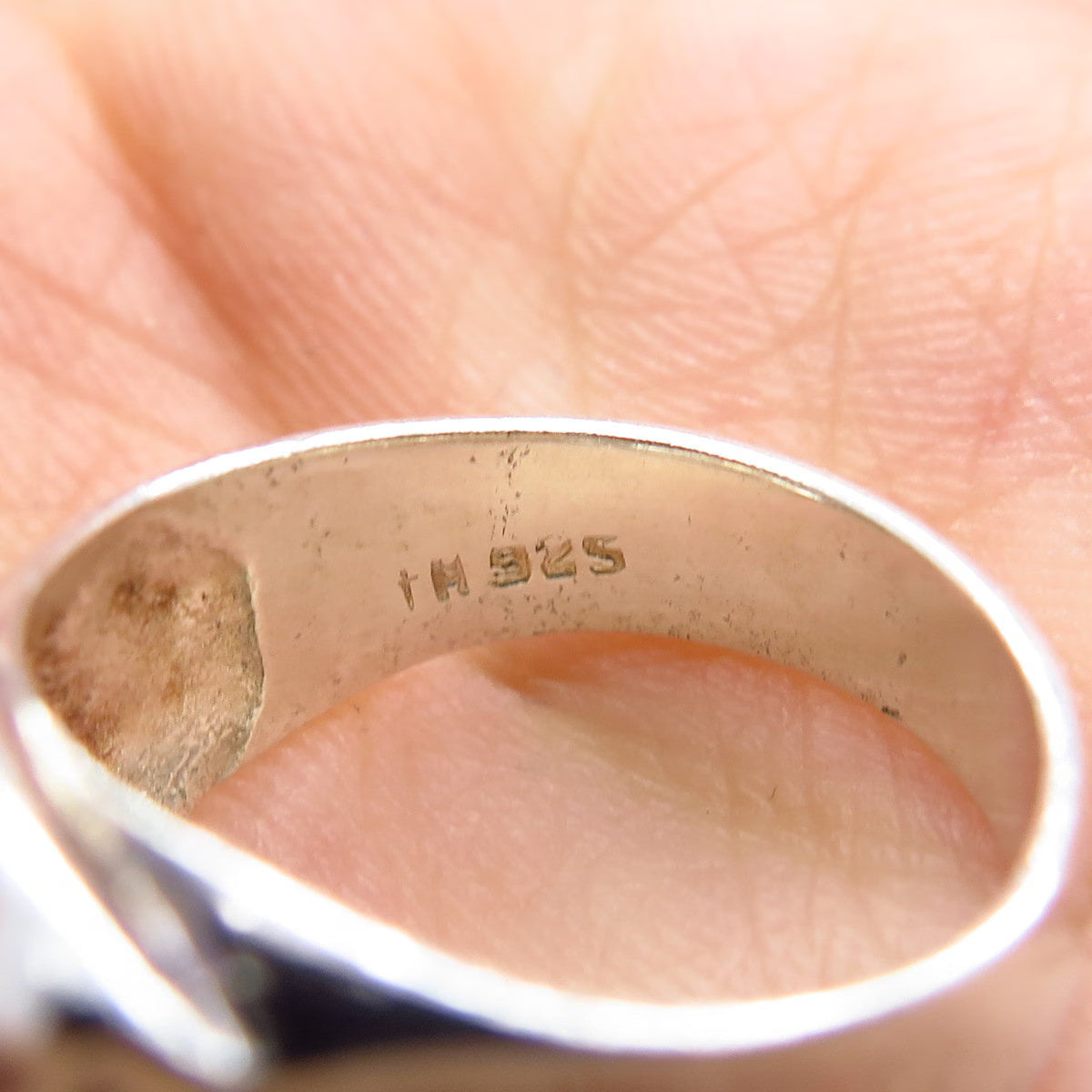 925 Sterling Silver Vintage Heart Ring Size 5.75