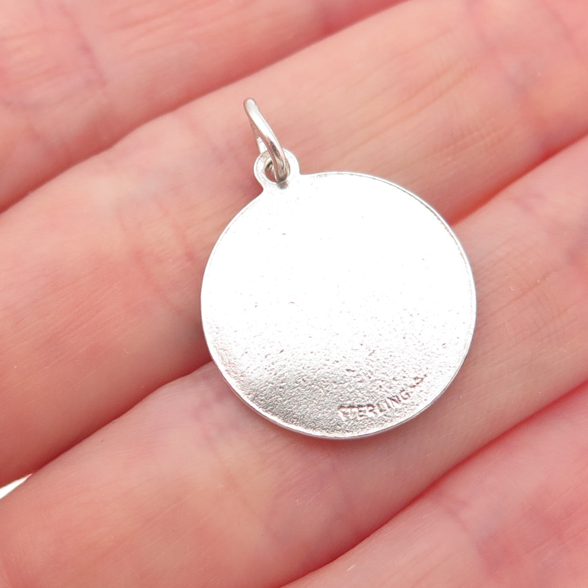 Griffith & Sons 925 Sterling Vintage Enamel Aquarius Zodiac Charm Pendant