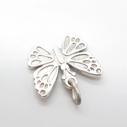 925 Sterling Silver Vintage Butterfly Pendant