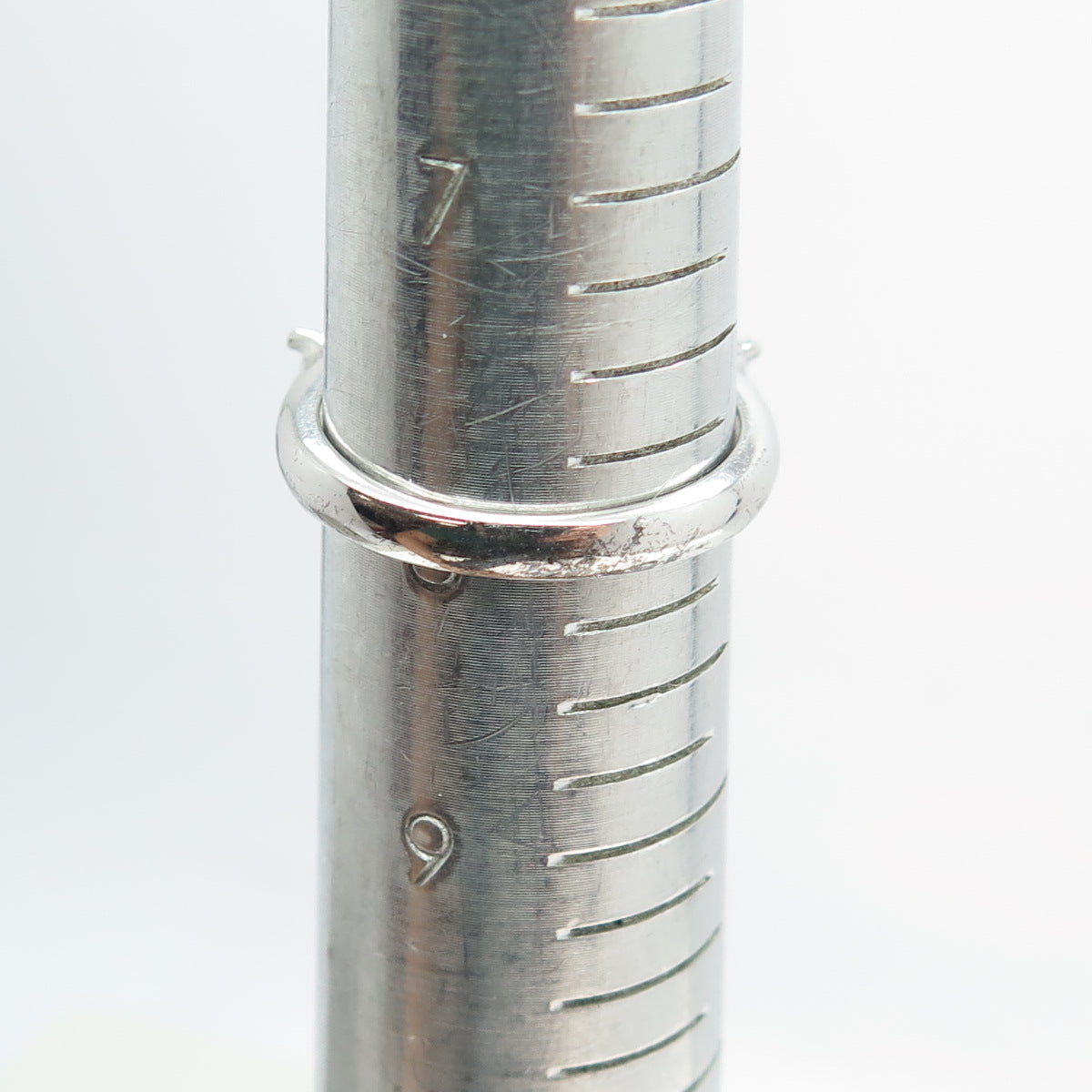 925 Sterling Silver Octagon-Cut C Z Engagement Ring Size 8