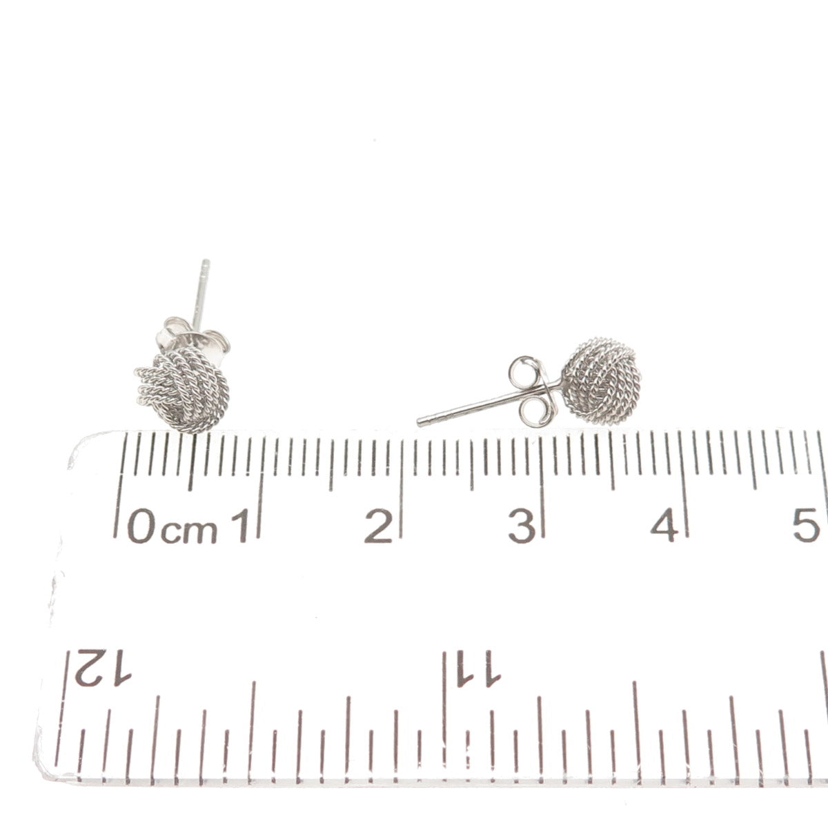 925 Sterling Silver Twisted Knot Stud Earrings