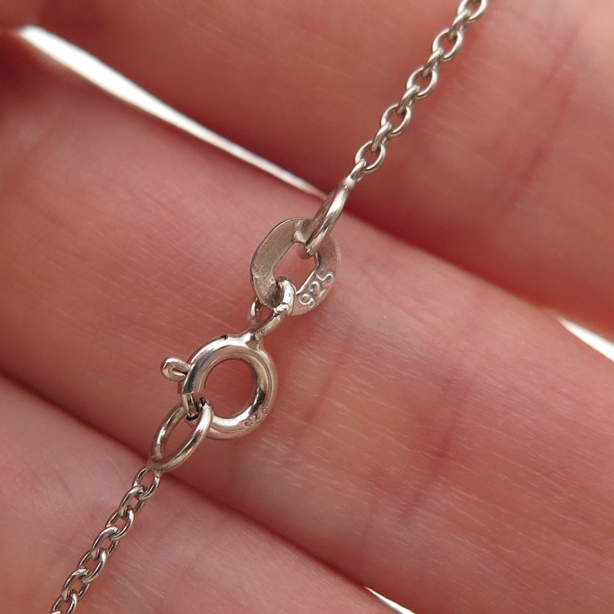 Chuck Clemency 925 Sterling Silver Real Tanzanite Cable Chain Necklace 18"