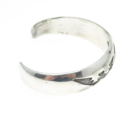 DENNIS RAMONE Old Pawn 925 Sterling Silver Mountains Adjustable Bracelet 6.75"