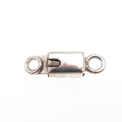925 Sterling Silver Vintage Mexico Bracelet / Necklace Box Lock Clasp