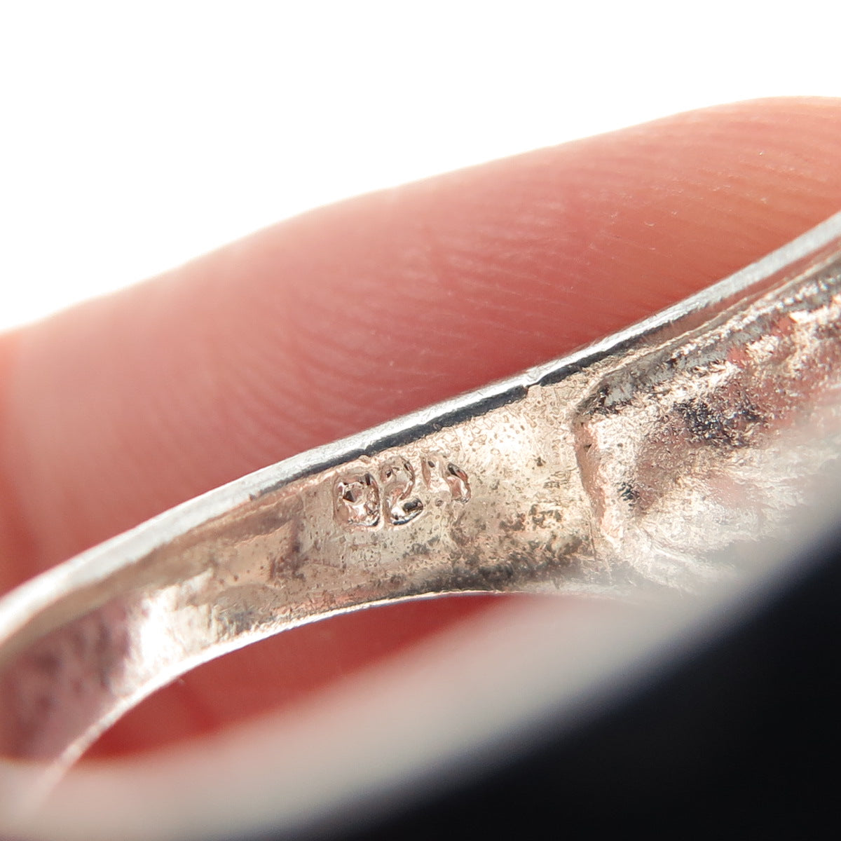 CHARLES WINSTON 925 Sterling Silver Vintage Modernist Wavy Ring Size 6.75