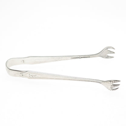 INTERNATIONAL SILVER 925 Sterling Antique 1921 Rosalind Sugar Tongs 4"