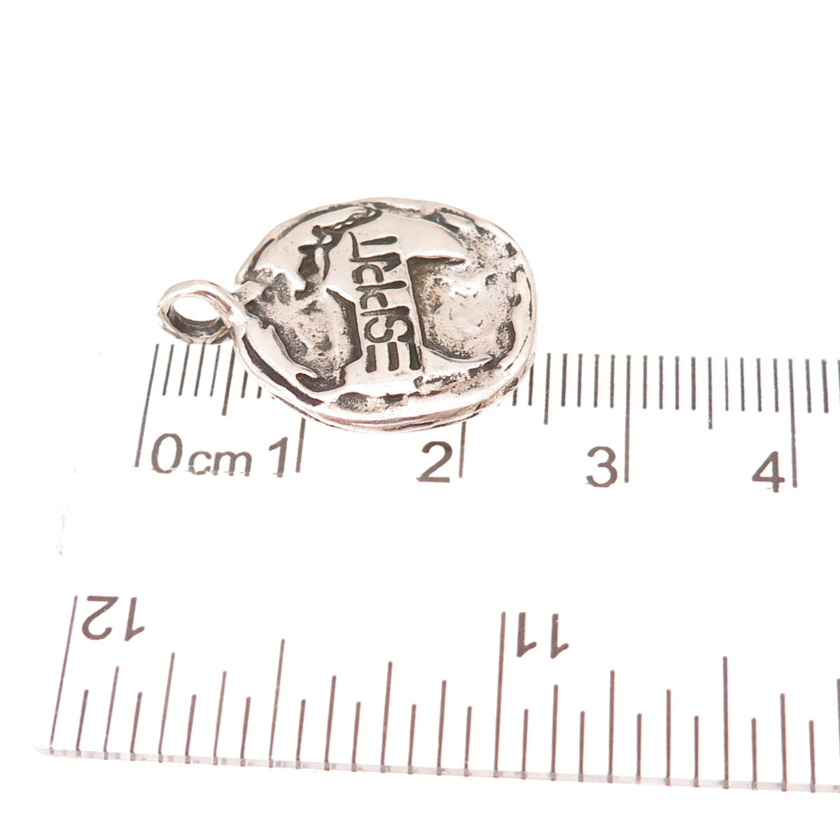Stacey Moore 925 Sterling Silver Vintage Esprit Oxidized Charm Pendant