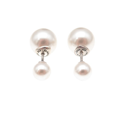 Pandora 925 Sterling Silver Faux Pearl Ball Stud Earrings
