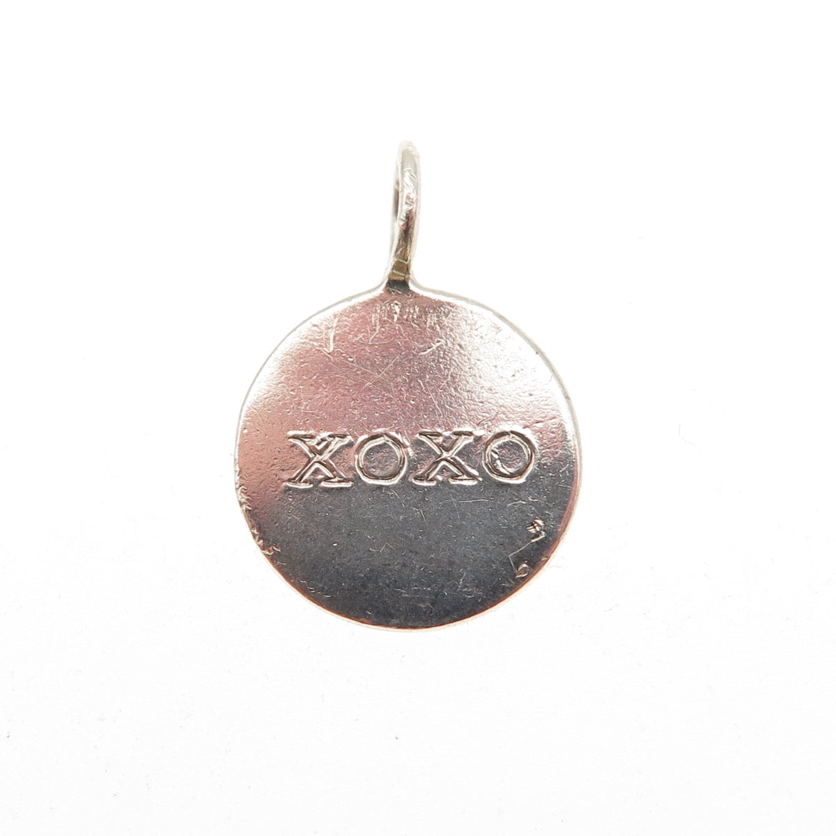 925 Sterling Silver Vintage XOXO Kisses & Hugs Mini Charm Pendant