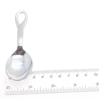 TIFFANY & CO Elsa Peretti 925 Sterling Silver Vintage Padova Baby Spoon w/ Pouch