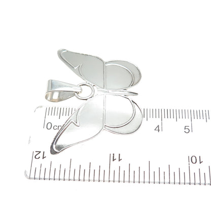 DANIELA 925 Sterling Silver Vintage Mexico Modernist Butterfly Pendant
