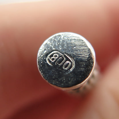 800 Silver Vintage Tower of Pisa 3D Charm Pendant