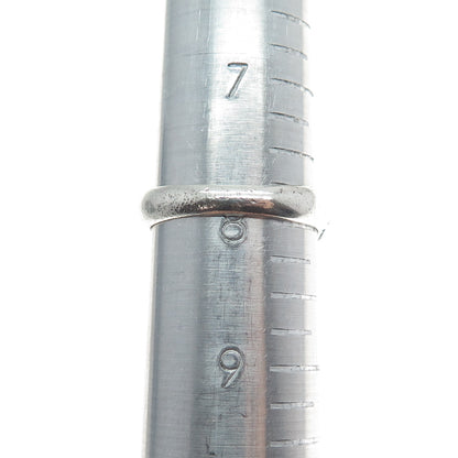 BELL TRADING POST Sterling Silver Vintage Modernist Dome Oxidized Ring Size 8