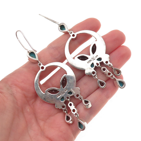 Nicky Butler 925 Sterling Vintage Real Multi-Gem Limited Edition 19/500 Earrings