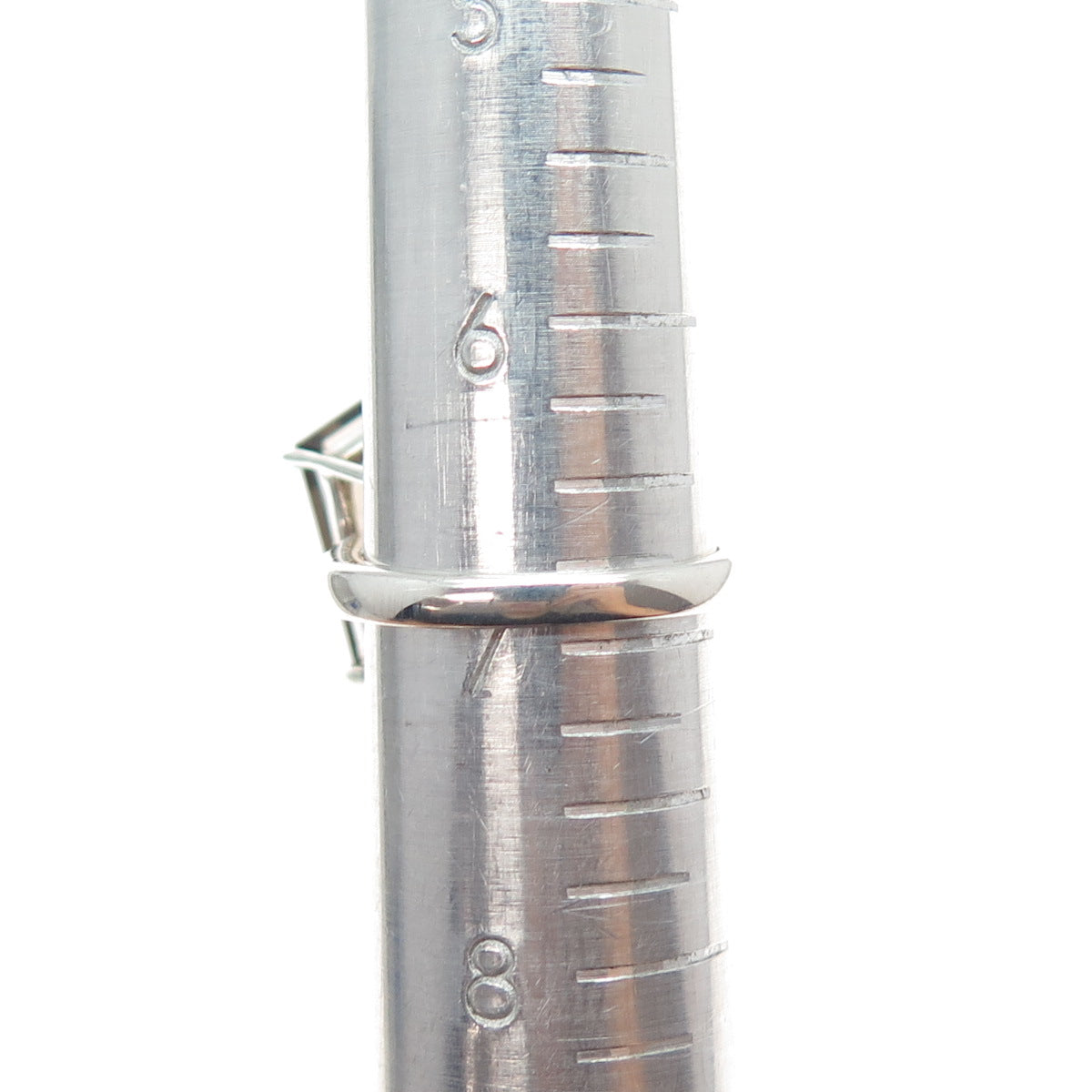 925 Sterling Silver Vintage Real Smoky Quartz Modernist Ring Size 7