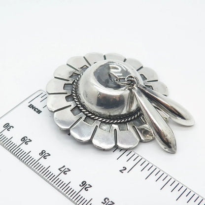 925 Sterling Silver Vintage Mexico Hat Pin Brooch