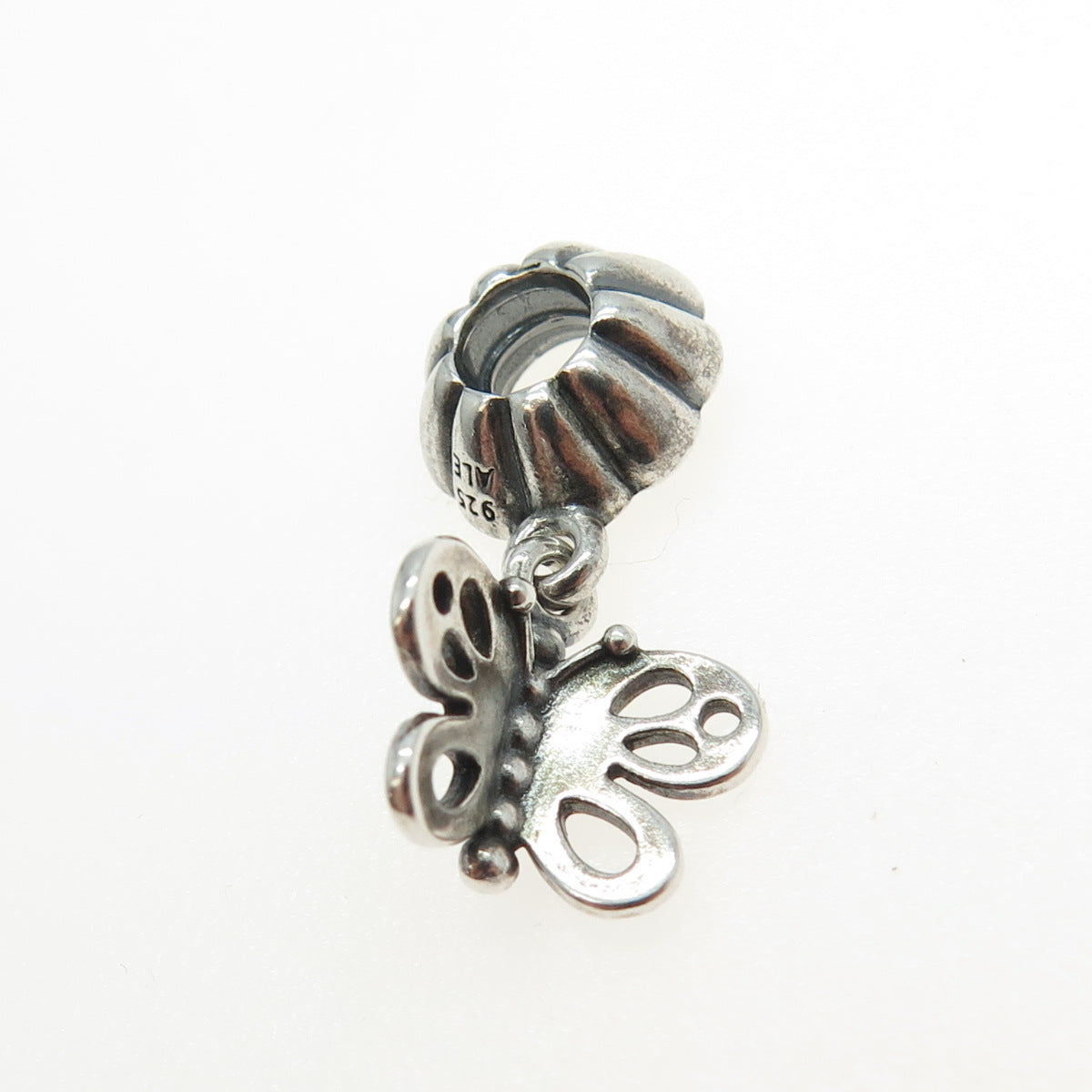 PANDORA 925 Sterling Silver Friends Forever Butterfly Dangling Charm