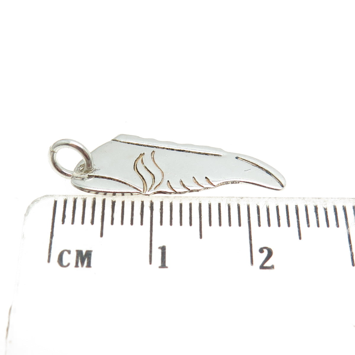 925 Sterling Silver Vintage Boot Shoe Charm Pendant