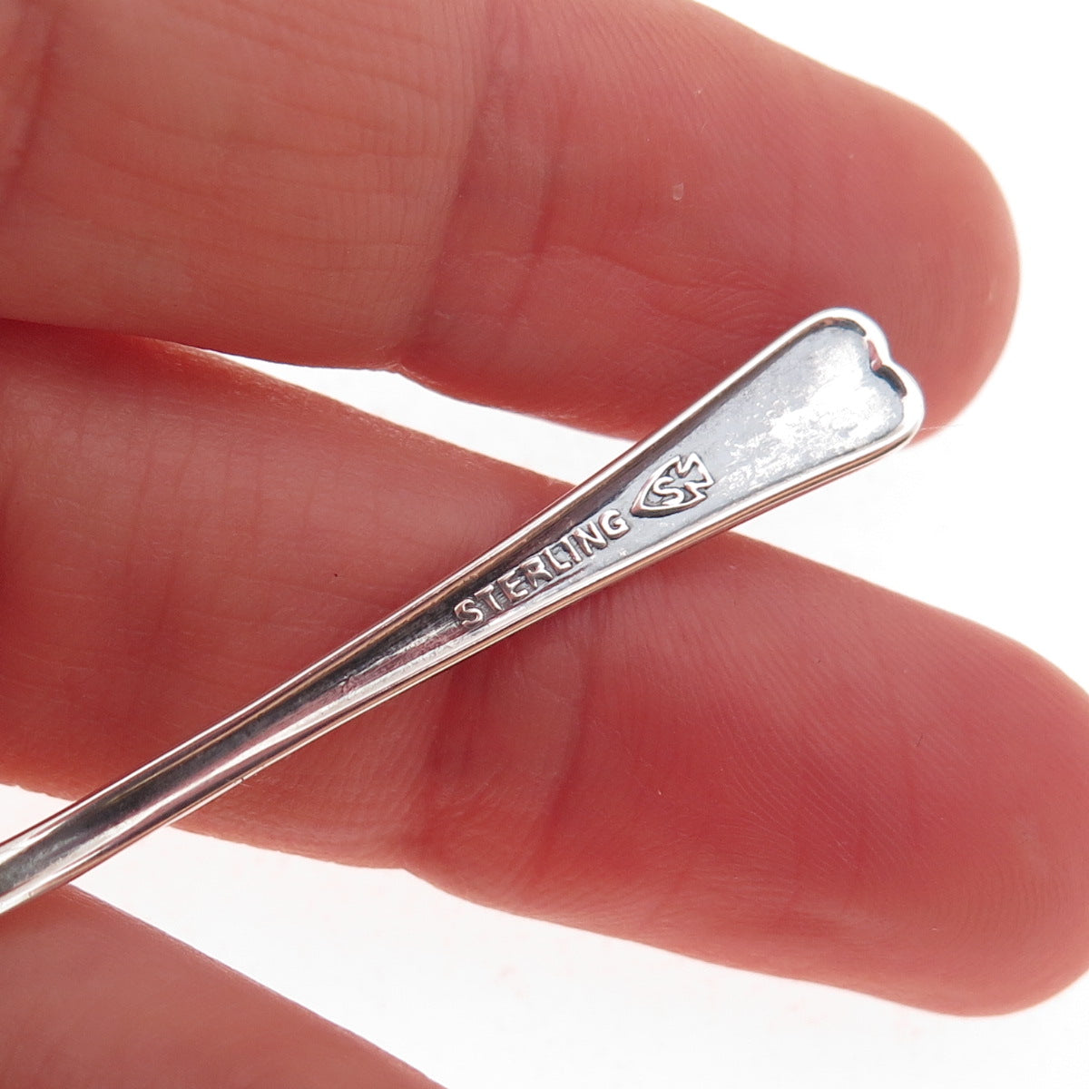 Sinclair Mfg. Co. 925 Sterling Silver Antique Art Deco Salt & Spices Spoon