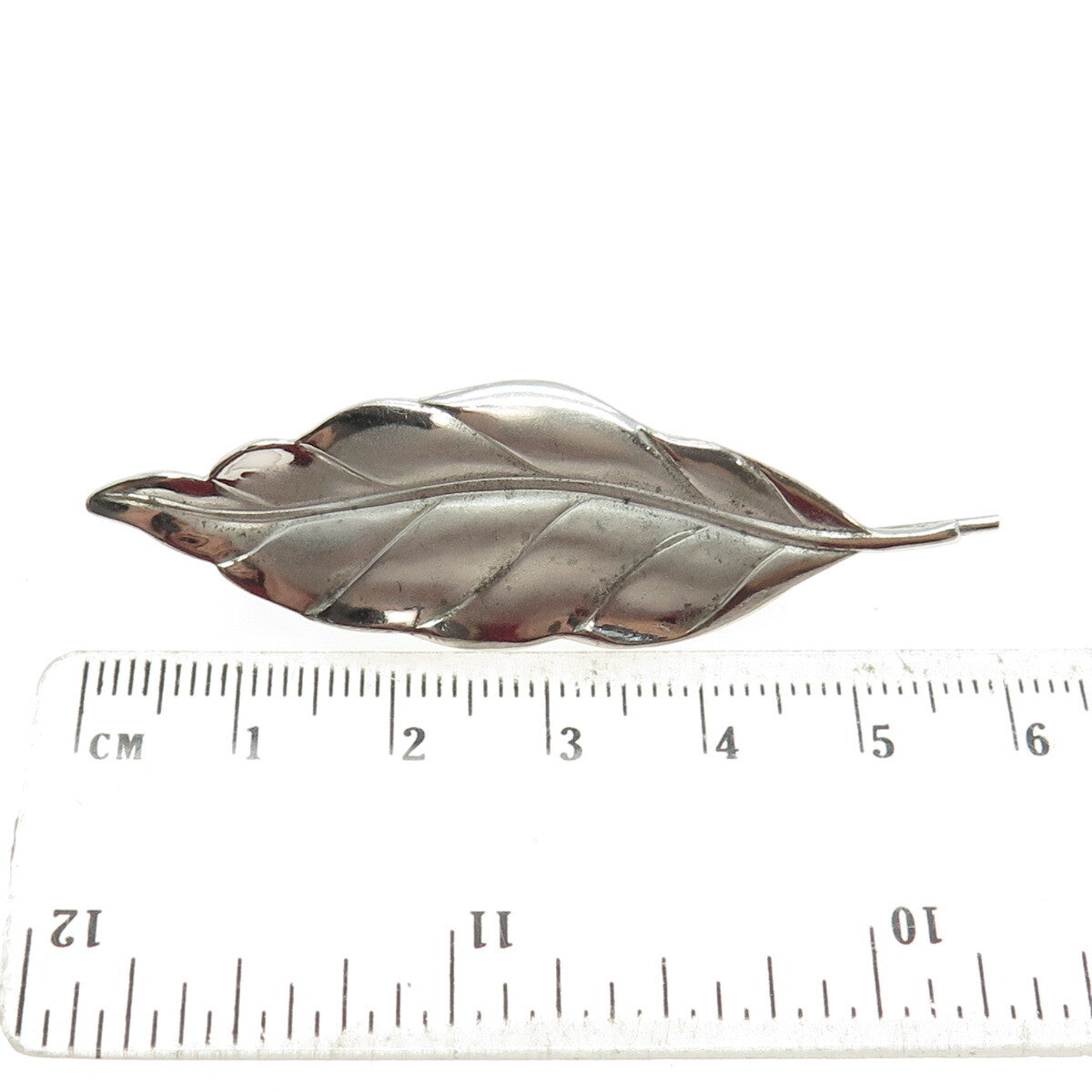 WINARD 925 Sterling Silver Antique Art Deco Leaf Pin Brooch