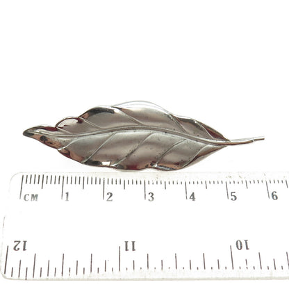 WINARD 925 Sterling Silver Antique Art Deco Leaf Pin Brooch