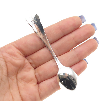 ALVIN 925 Sterling Silver Antique Bunker Hill 1775 Spirit of 76 Coffee Spoon