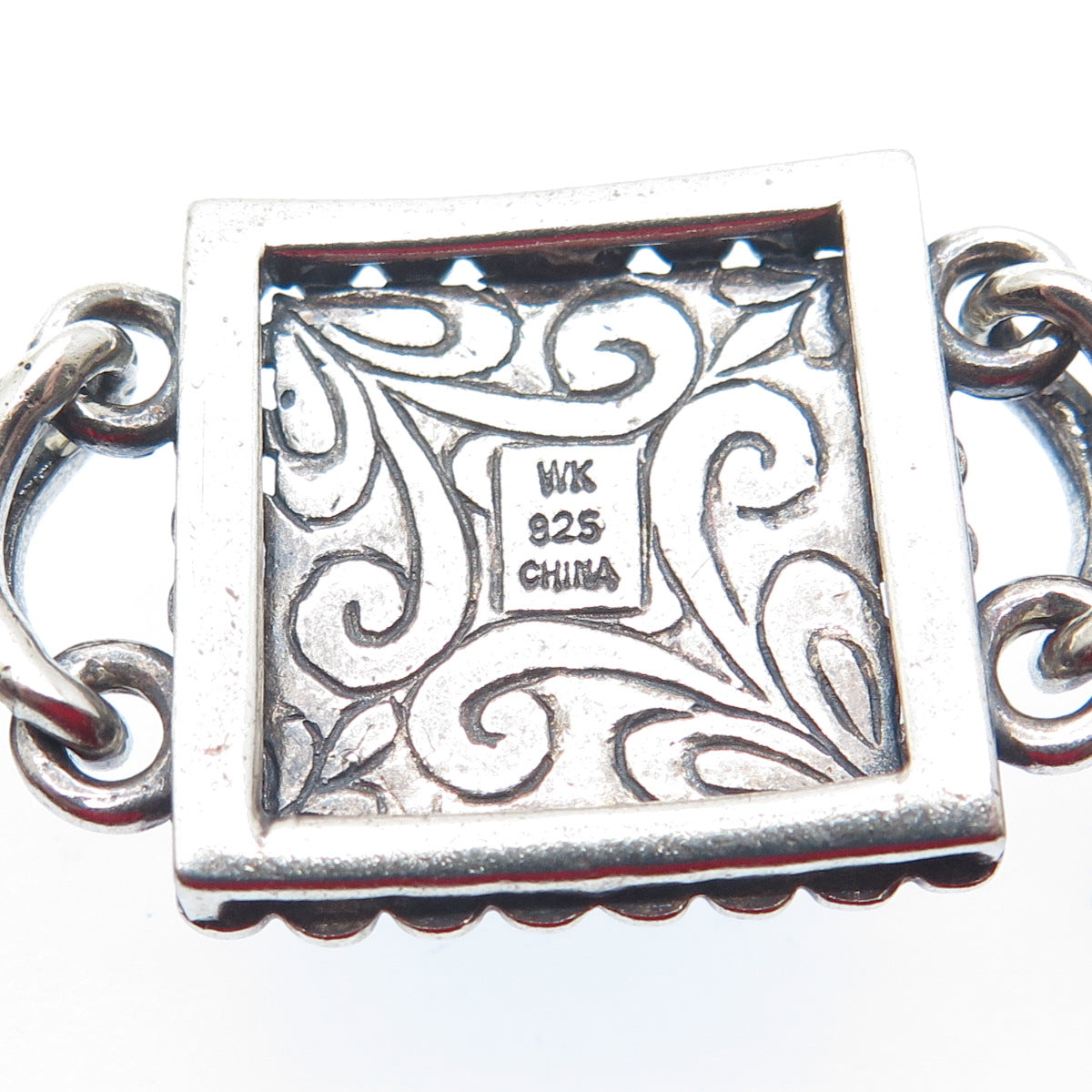 WHITNEY KELLY 925 Sterling Vintage Real Agate Lapis Turquoise MOP Bracelet 7.5"