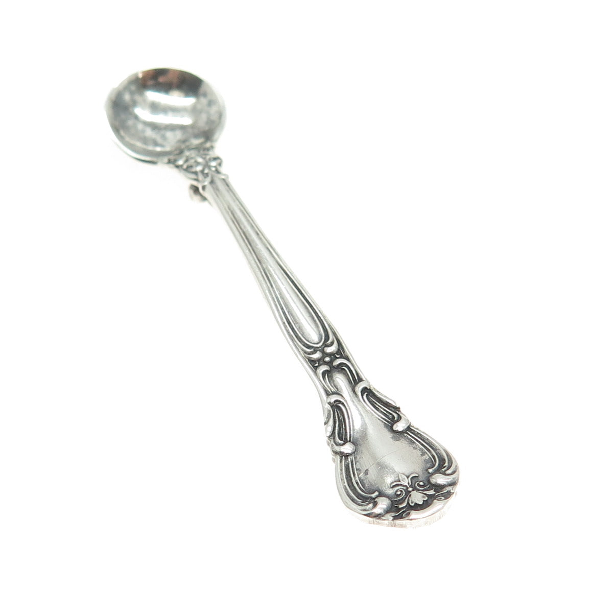 GORHAM 925 Sterling Silver Antique 1895 Chantilly Salt & Spices Spoon