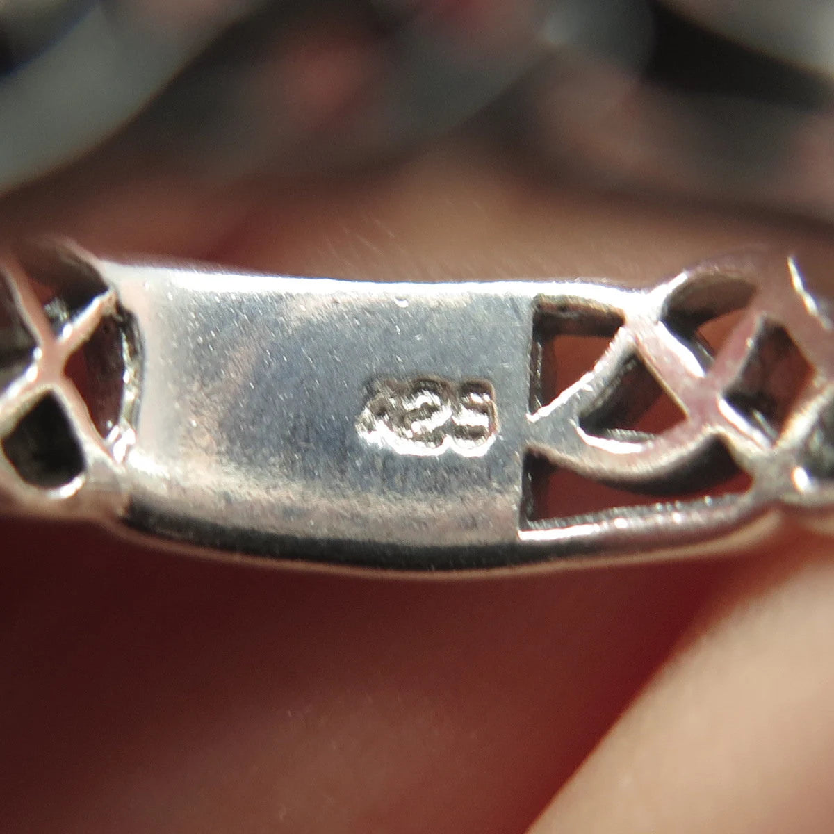 925 Sterling Silver Vintage Celtic Band Ring Size 6.75