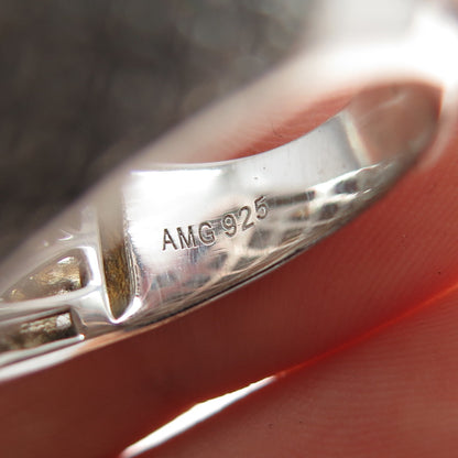 925 Sterling Silver Round-Cut C Z Dome Ring Size 9.25