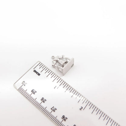 925 Sterling Silver Vintage Bell Charm Pendant