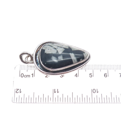 Old Pawn Sterling Silver Vintage Southwestern Buffalo Turquoise Tribal Pendant