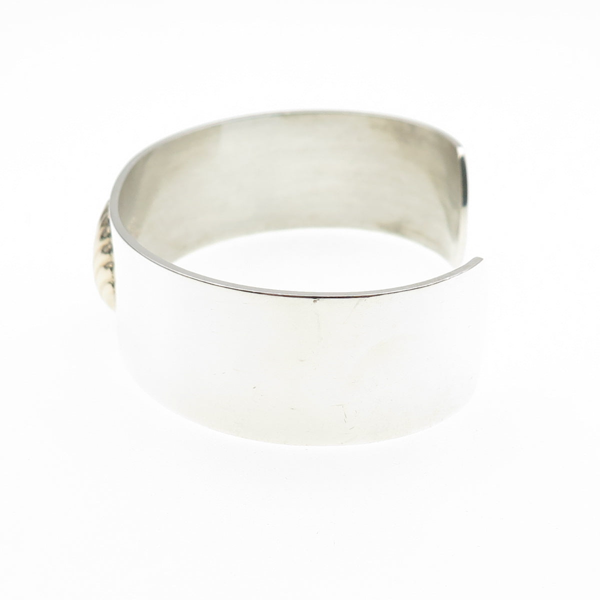 PIERRE CARDIN 14K Gold & 925 Sterling Vintage Seashell Adjustable Bracelet 6.75"